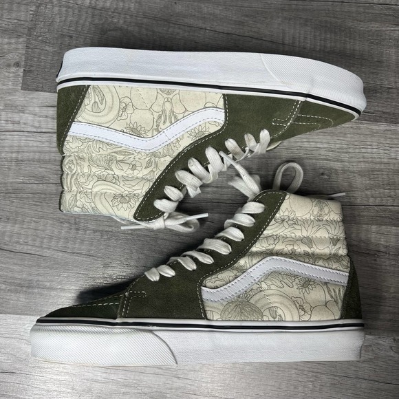 Vans SK8 Hi Desert Skulls Grape Leaf Classic Skate Shoes Womens 7.5 - Picture 4 of 9